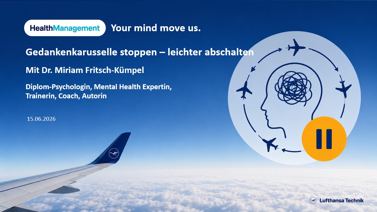 Zwei ausgebuchte KeyNotes im Rahmen der Lufthansa-Gesundheitswoche am 15.6. und am 26.6.26